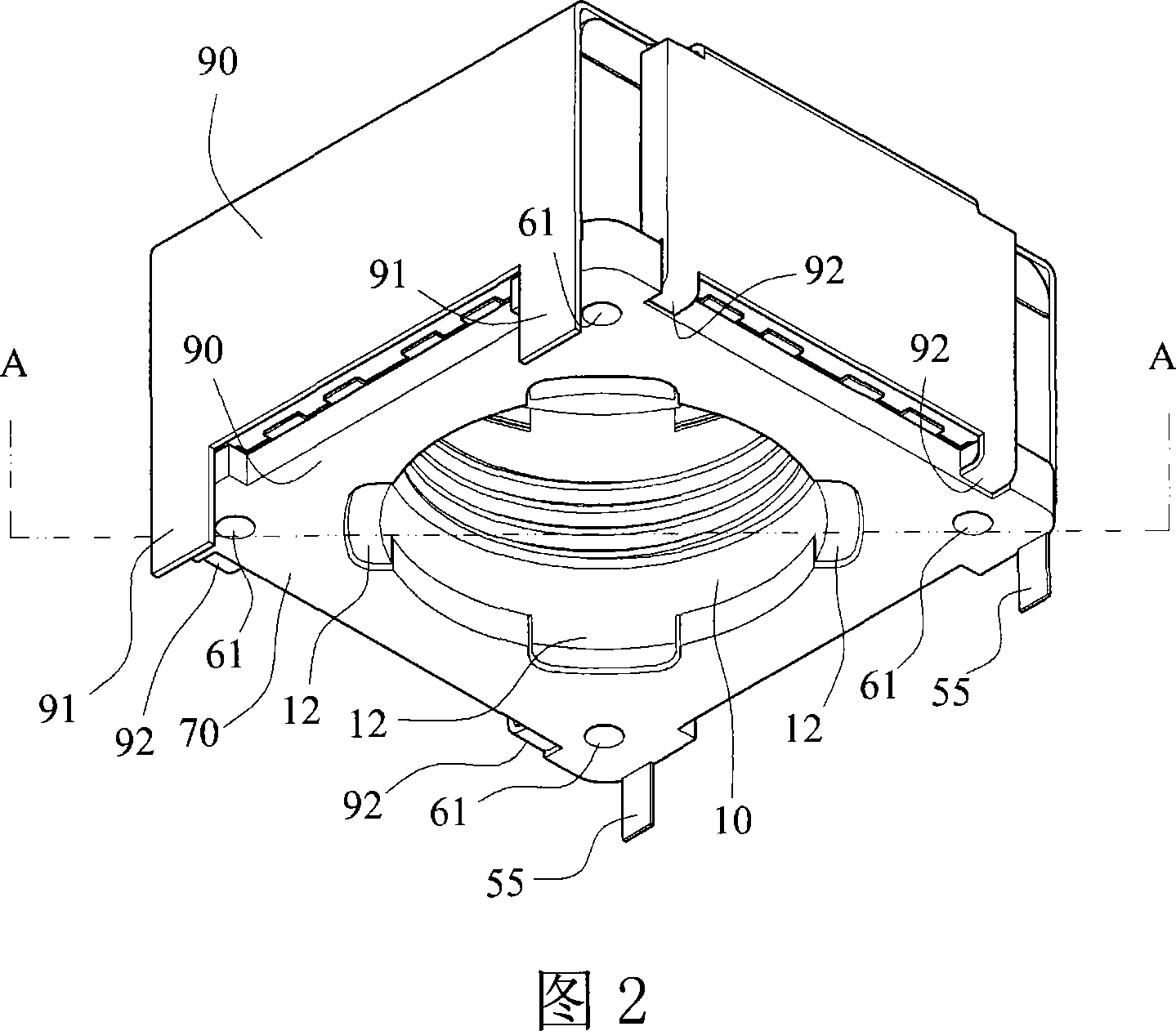 Electromagnetic interference preventing mechanism for micro-lens