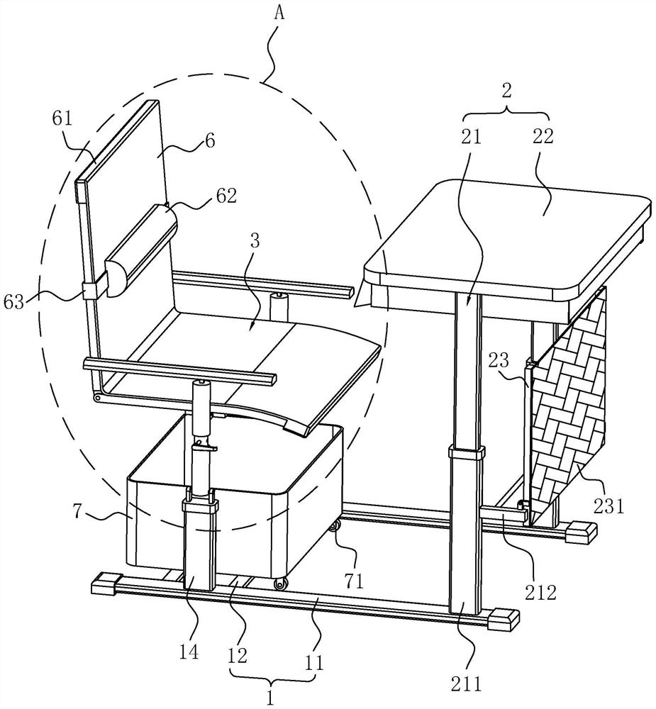 Multifunctional student chair