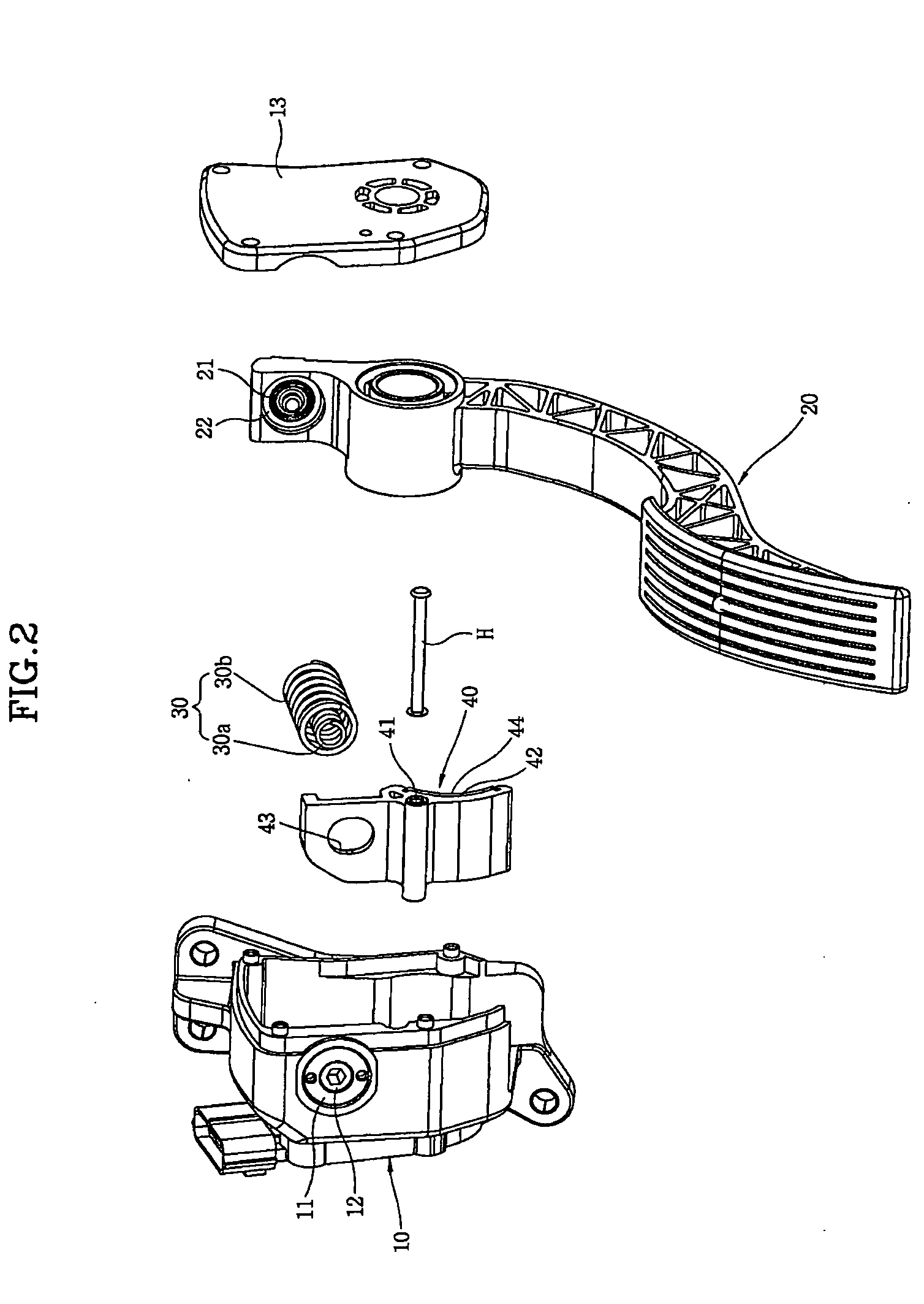 Pedal device with function of adjusting pedal effort and hysteresis