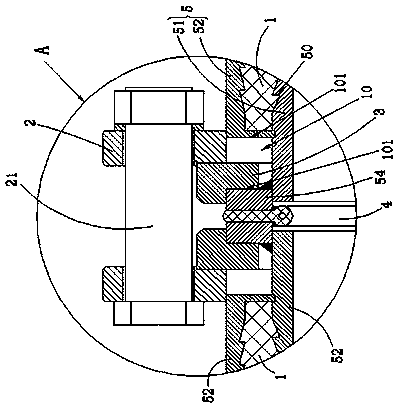 Flange connection device for improving composite pipe structure stability