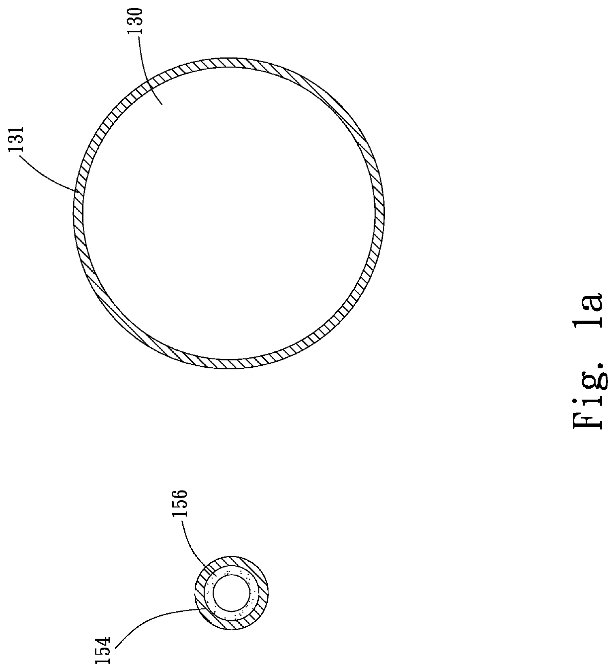 Loop heat pipe structure