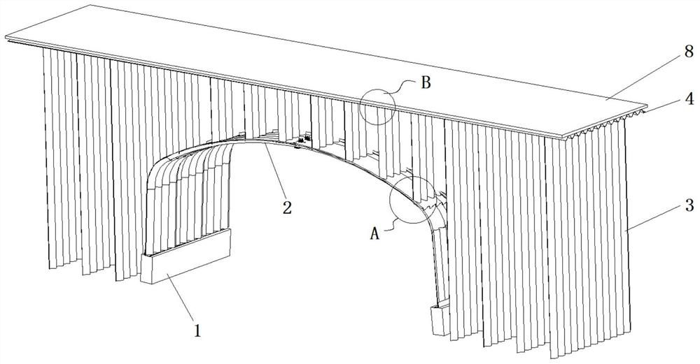 Corrugated steel arch bridge