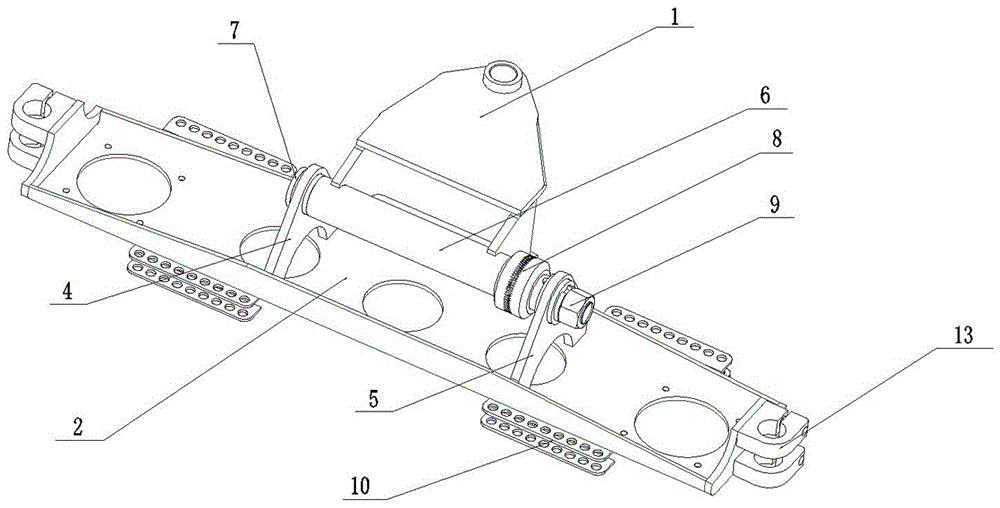 Turnable road fence washing device