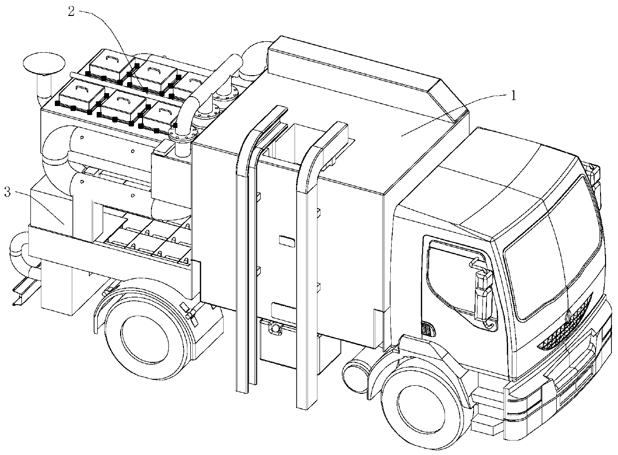 Vehicle-mounted movable waste incineration system