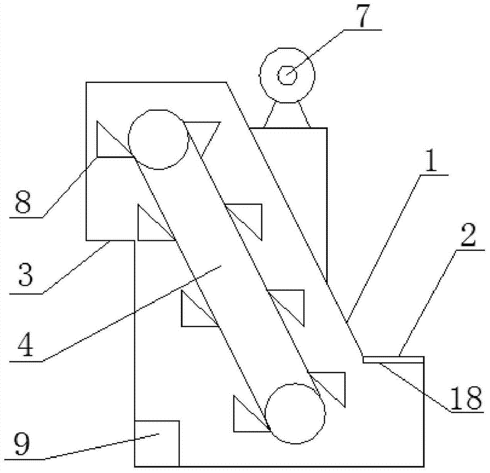 Bucket elevator with adjustable tension