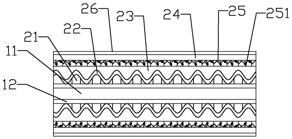 Through-wall cable and protection device thereof