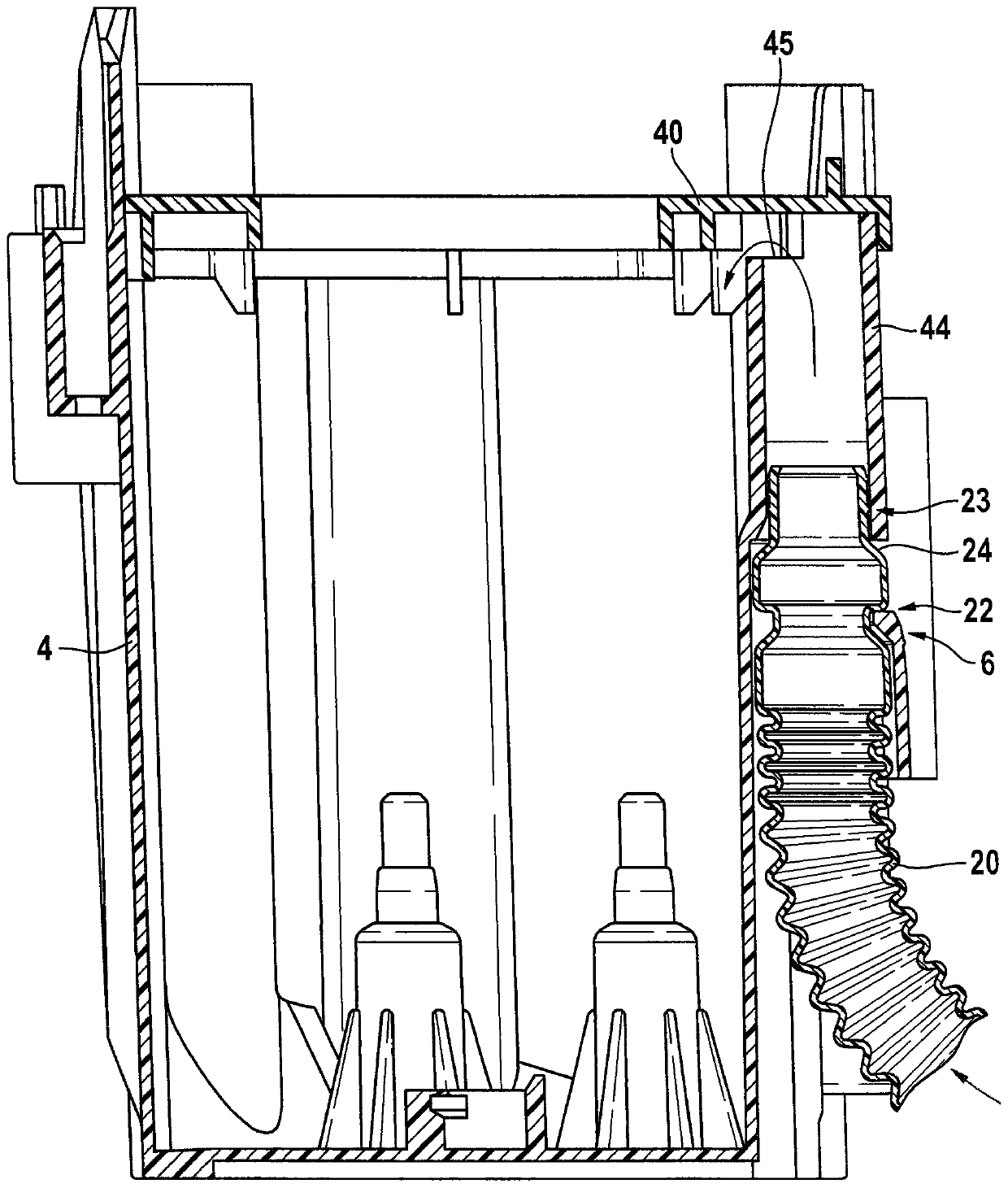 Conduit of a tank arrangement, and tank arrangement of a vehicle