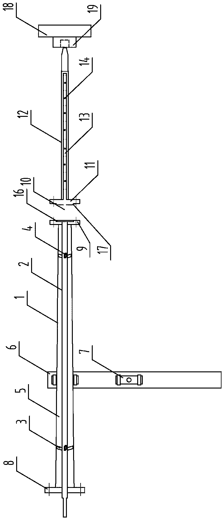 Mold for small-diameter glass reinforced plastic pipeline internal curing production