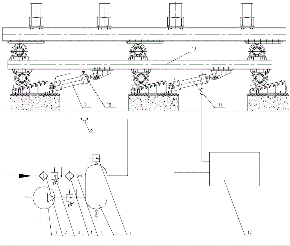 Walking beam furnace walking machine air pressure balancing method ...