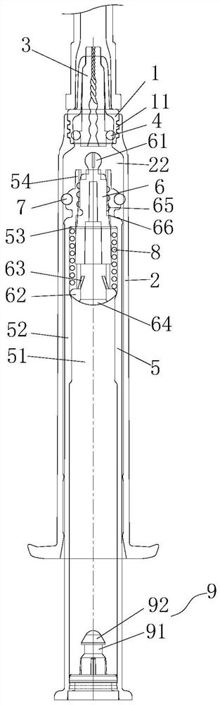 Needle tube structure and injector with same