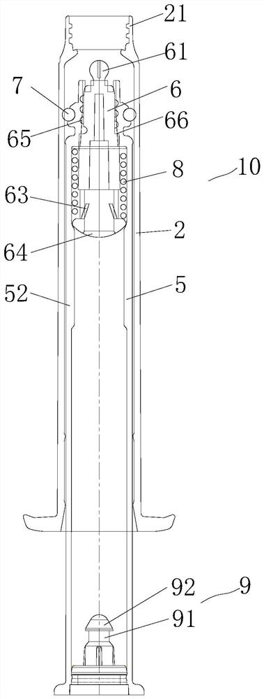 Needle tube structure and injector with same