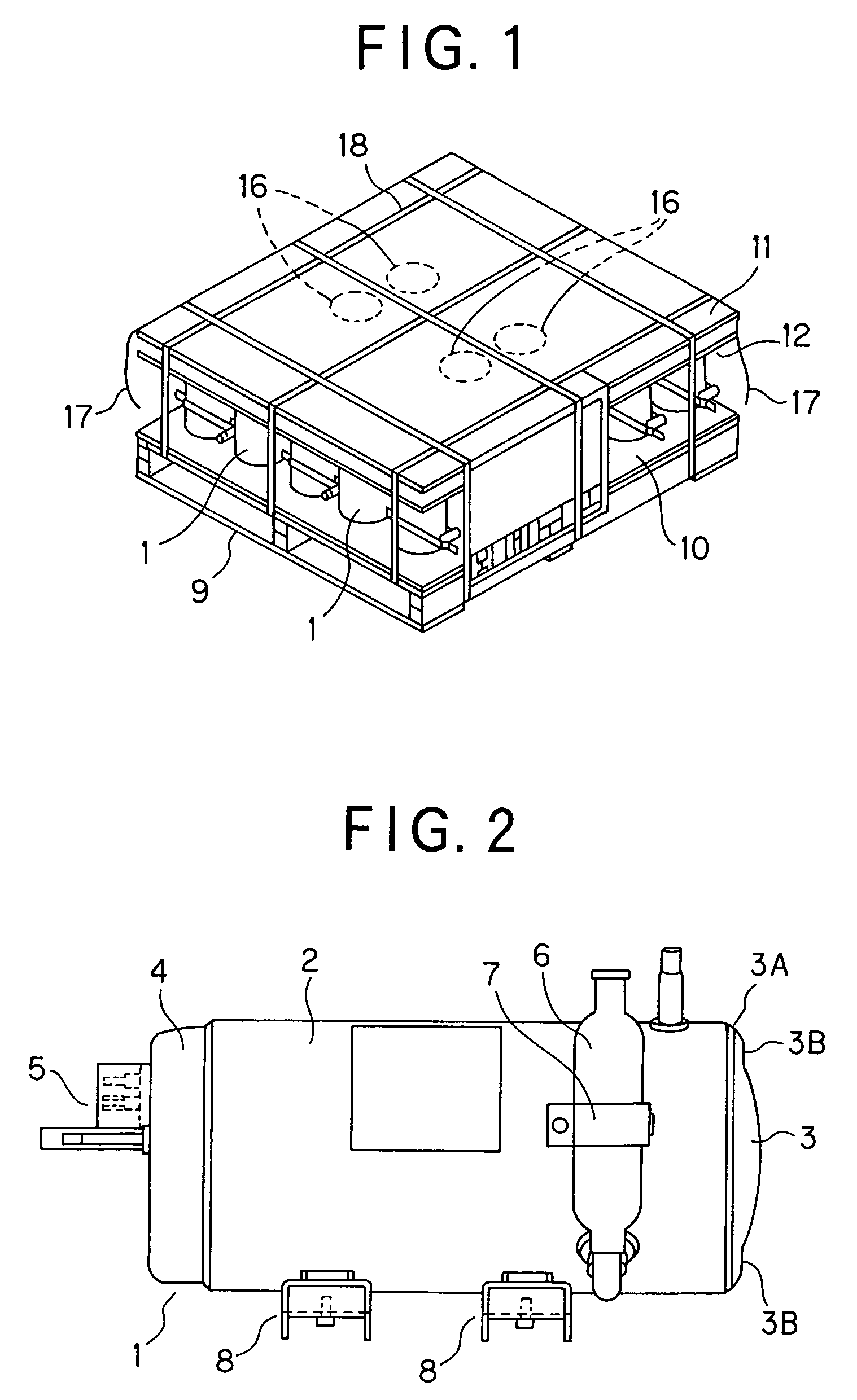 Packaging apparatus and method for compressor