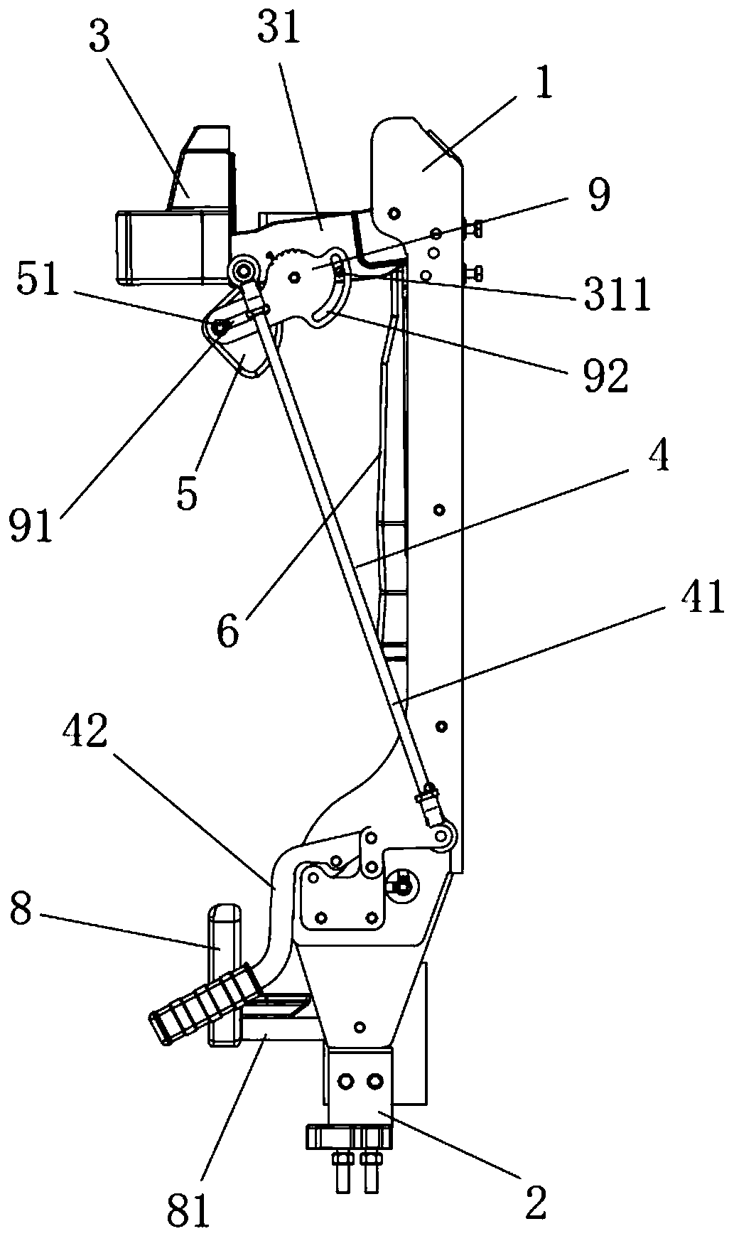 Fixing frame for firefighting air breather