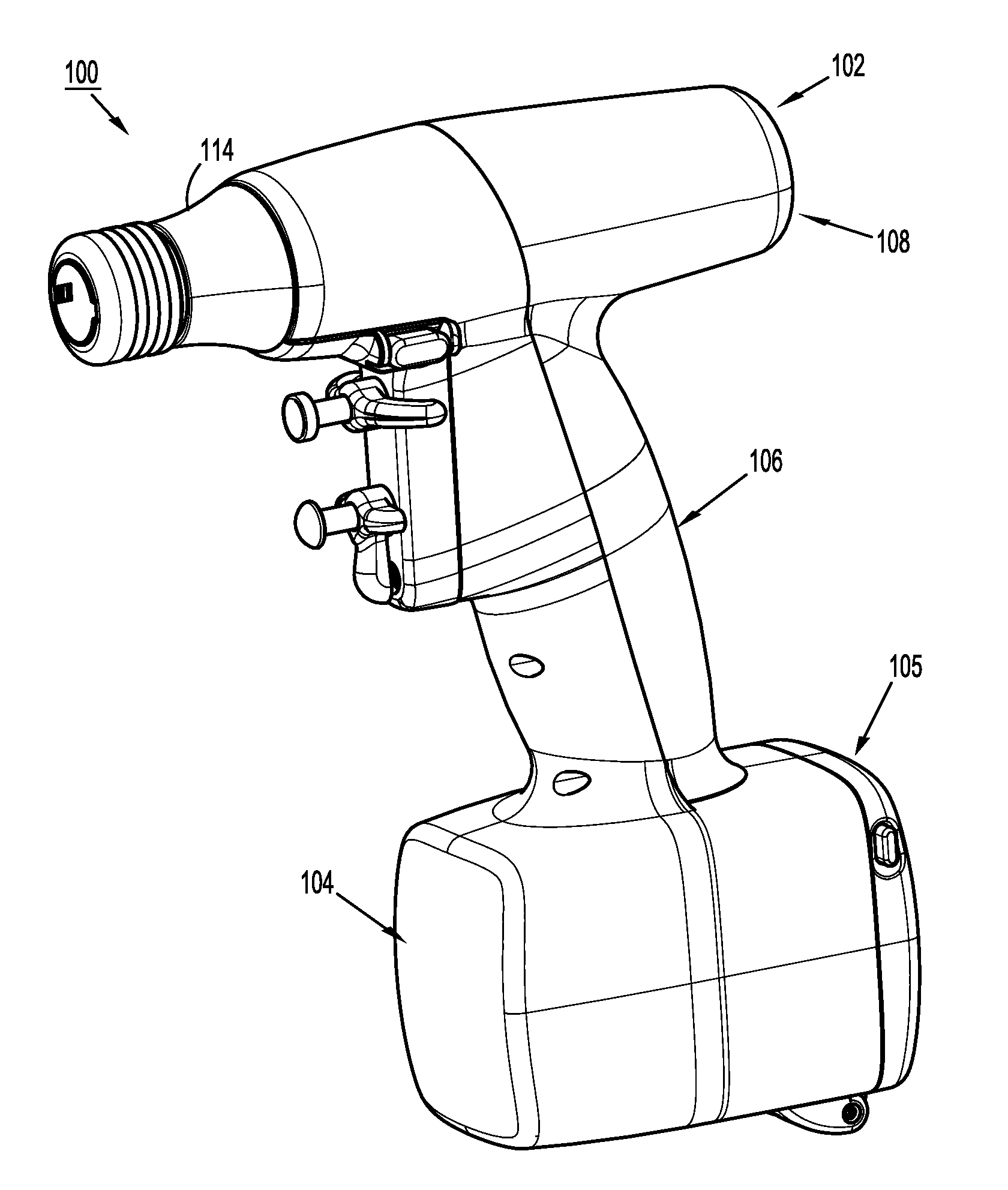Hand held electromechanical surgical system including battery compartment diagnostic display