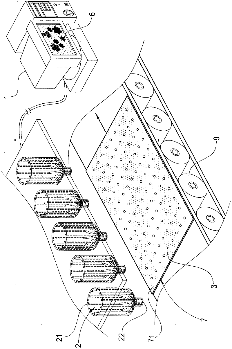 Method for forming pattern or character through plants