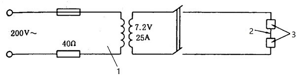 Tungsten filament fusing current control method