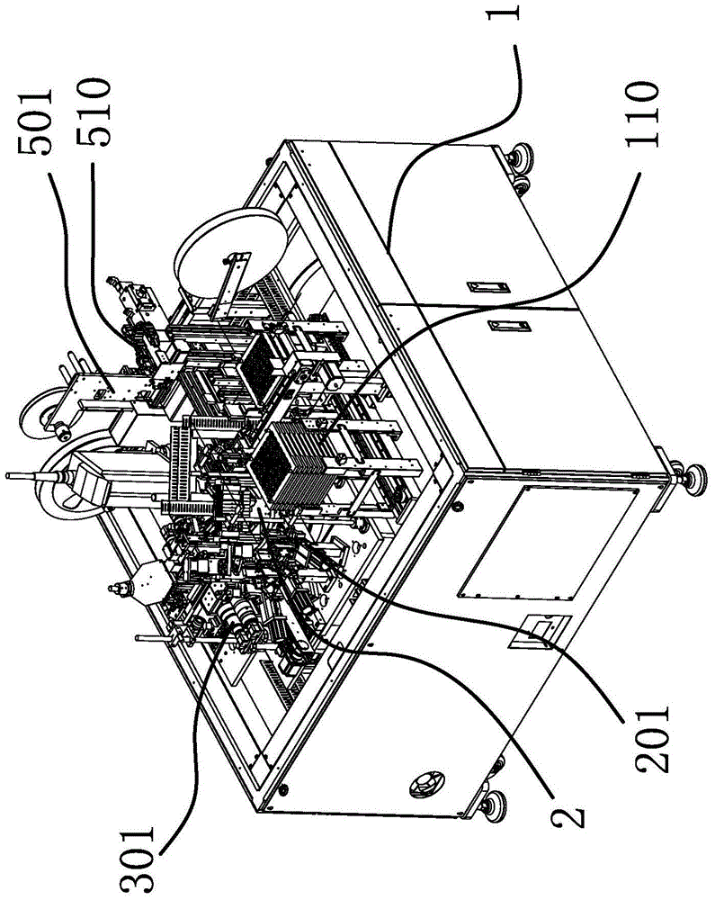 A feeding unit in an electronic coil testing machine