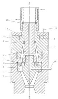 Mixing-type plastic pipe extrusion machine head