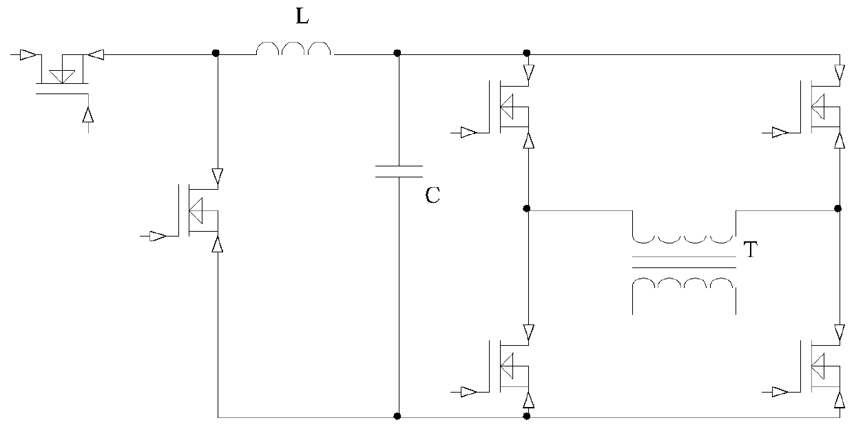 Power supply circuit modeling simulation method based on cascade topology transfer function
