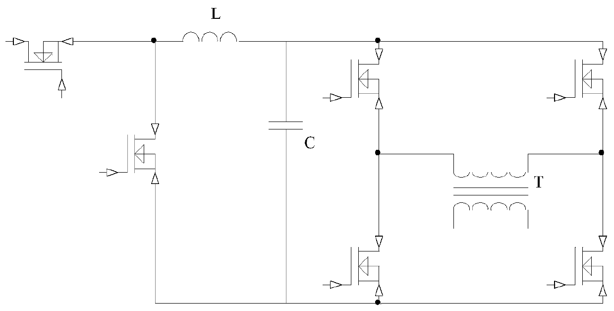 Power supply circuit modeling simulation method based on cascade topology transfer function