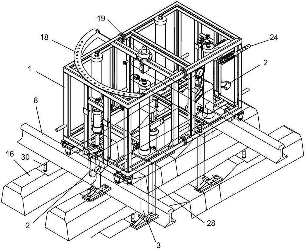 Hydraulic sleeper replacement machine and its replacement method