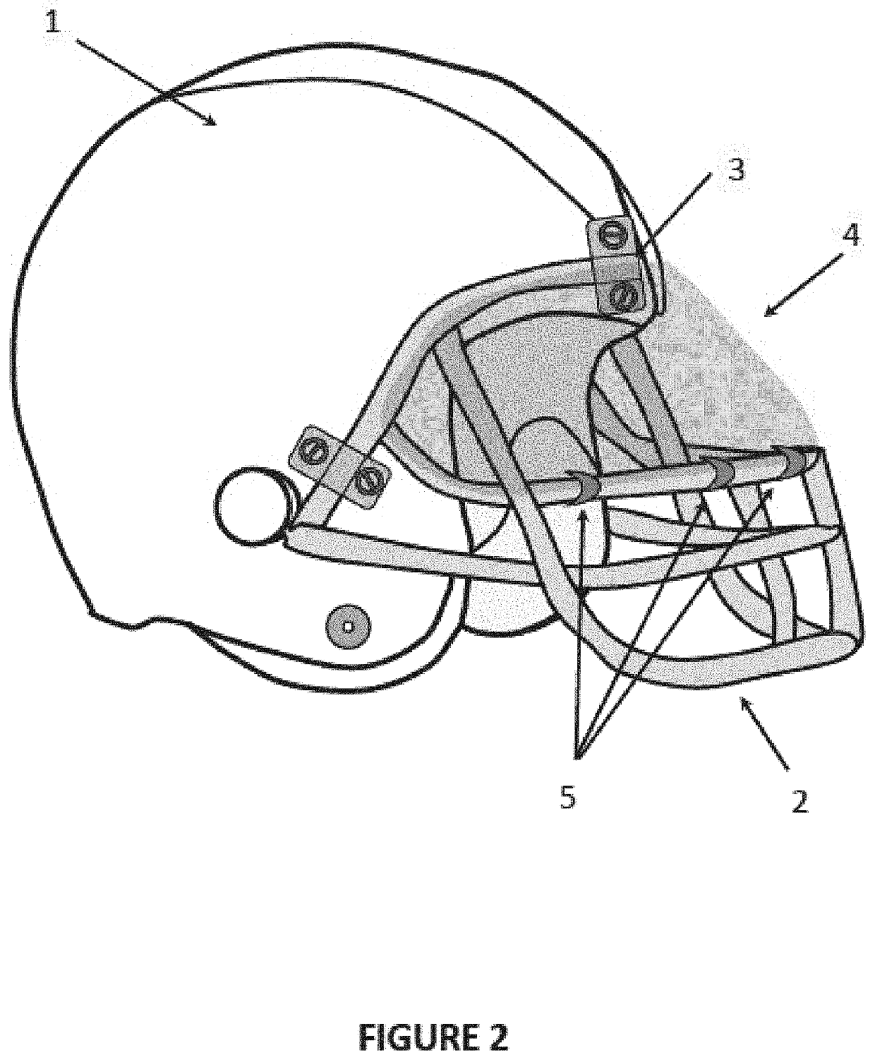 Sports Protection Accessory with Attachable Face Mask
