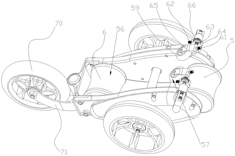 A bicycle deceleration training device provided with a rear wheel