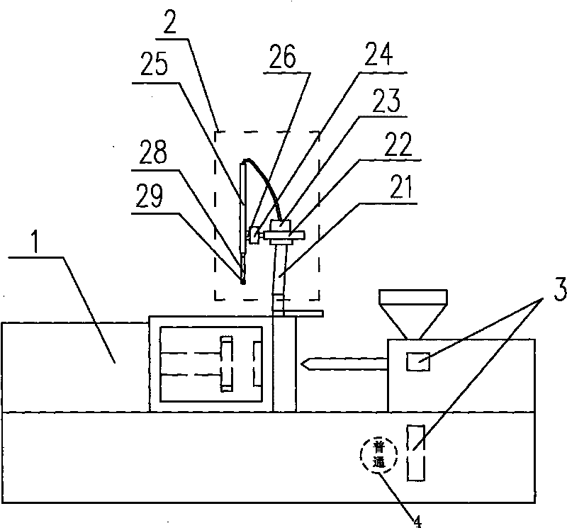 Common motor-based low-cost energy-saving injection molding robot and control method thereof