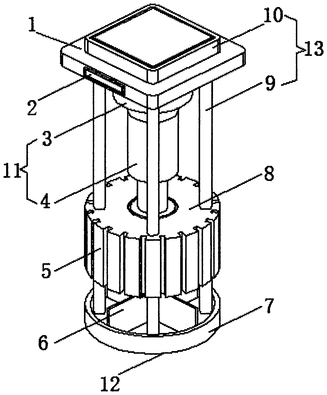 A kind of multi-functional sputum scab remover for respiratory department