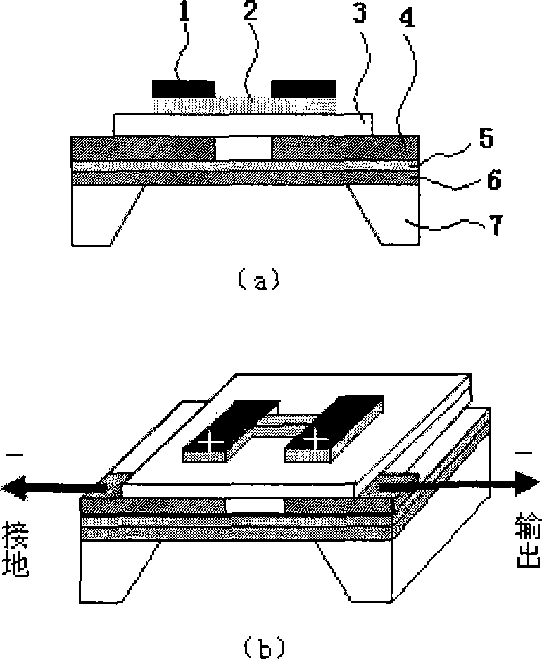 Lithium tantalate thin film infrared detector and manufacturing method