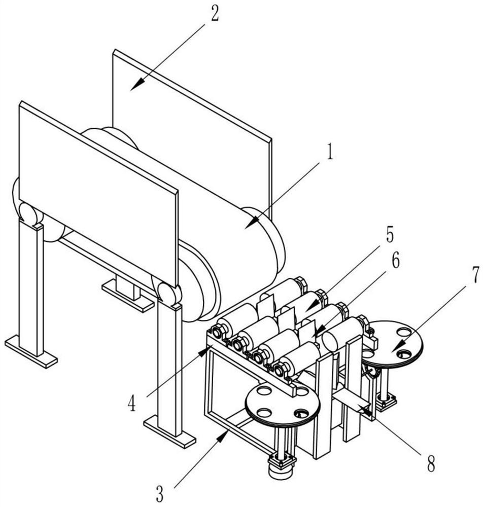 A bottle automatic straightening device for food filling