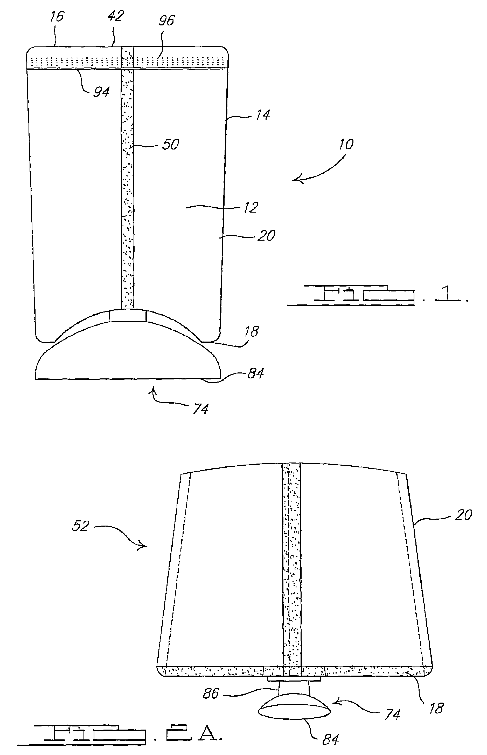 Flexible pouch with curvilinear shape and method of forming