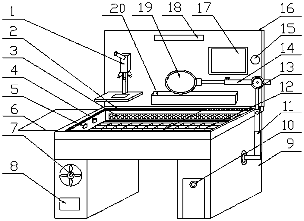 Plant cultivation observation device for biological teaching