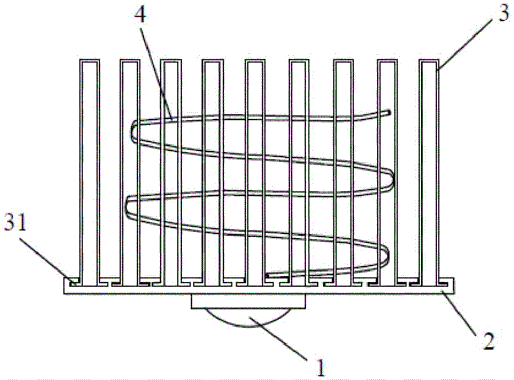 Efficient radiating LED street lamp