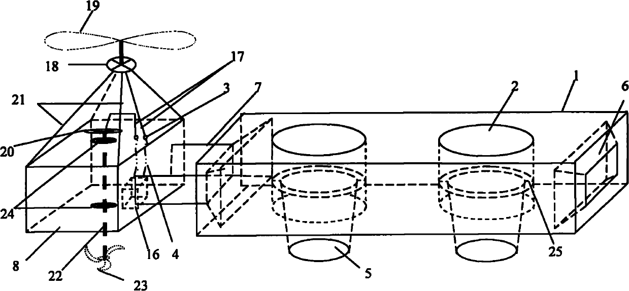 Matrix-plant coupling connected type flowing water floating bed