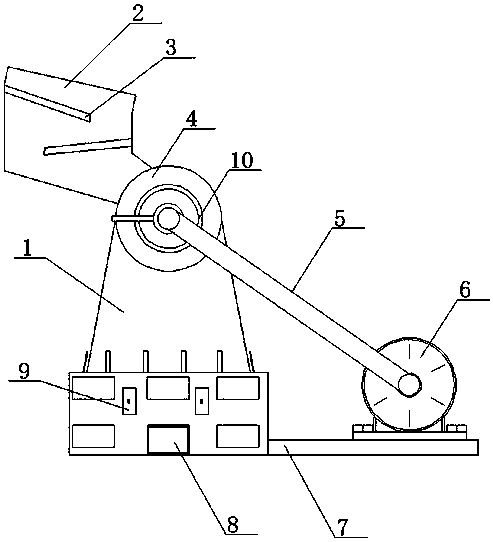 Mechanical processing waste material processing device based on automation
