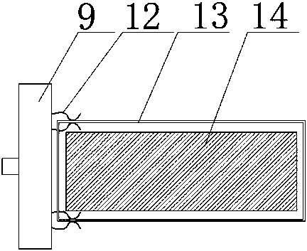 Mechanical processing waste material processing device based on automation