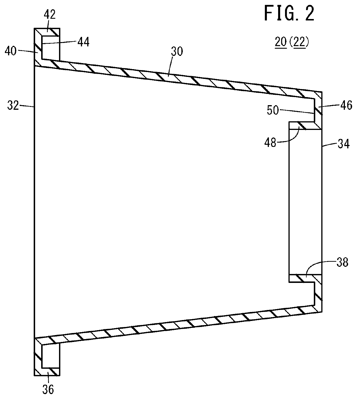 Liner configuring member, high pressure tank, and method of manufacturing same