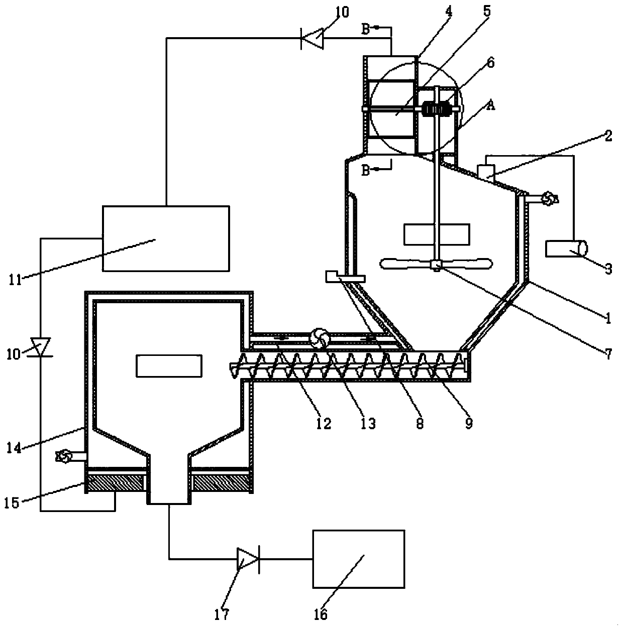 Kitchen garbage fermentable treatment device and treatment method