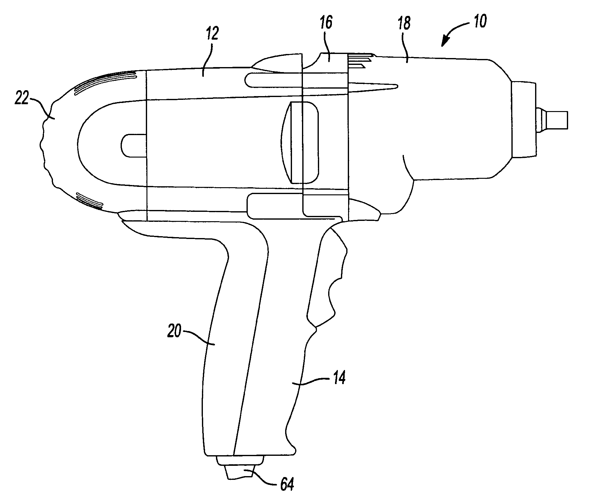 Motor housing and assembly process for impact wrench