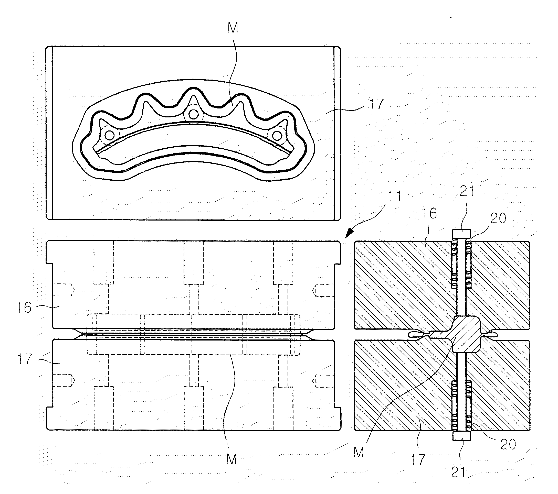 Apparatus and Method for Manufacturing Sprocket Segment