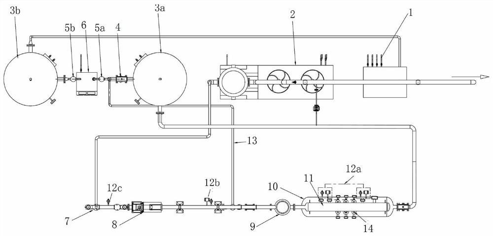 Positive-pressure high-temperature gas standard device taking sonic nozzle as standard device