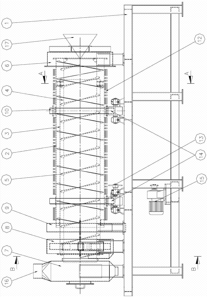 Expanded perlite ore preheating furnace and working method thereof