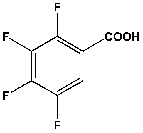 A method for preparing 2,3,4,5-tetrafluorobenzoic acid and 1,2,3,4-tetrafluorobenzene