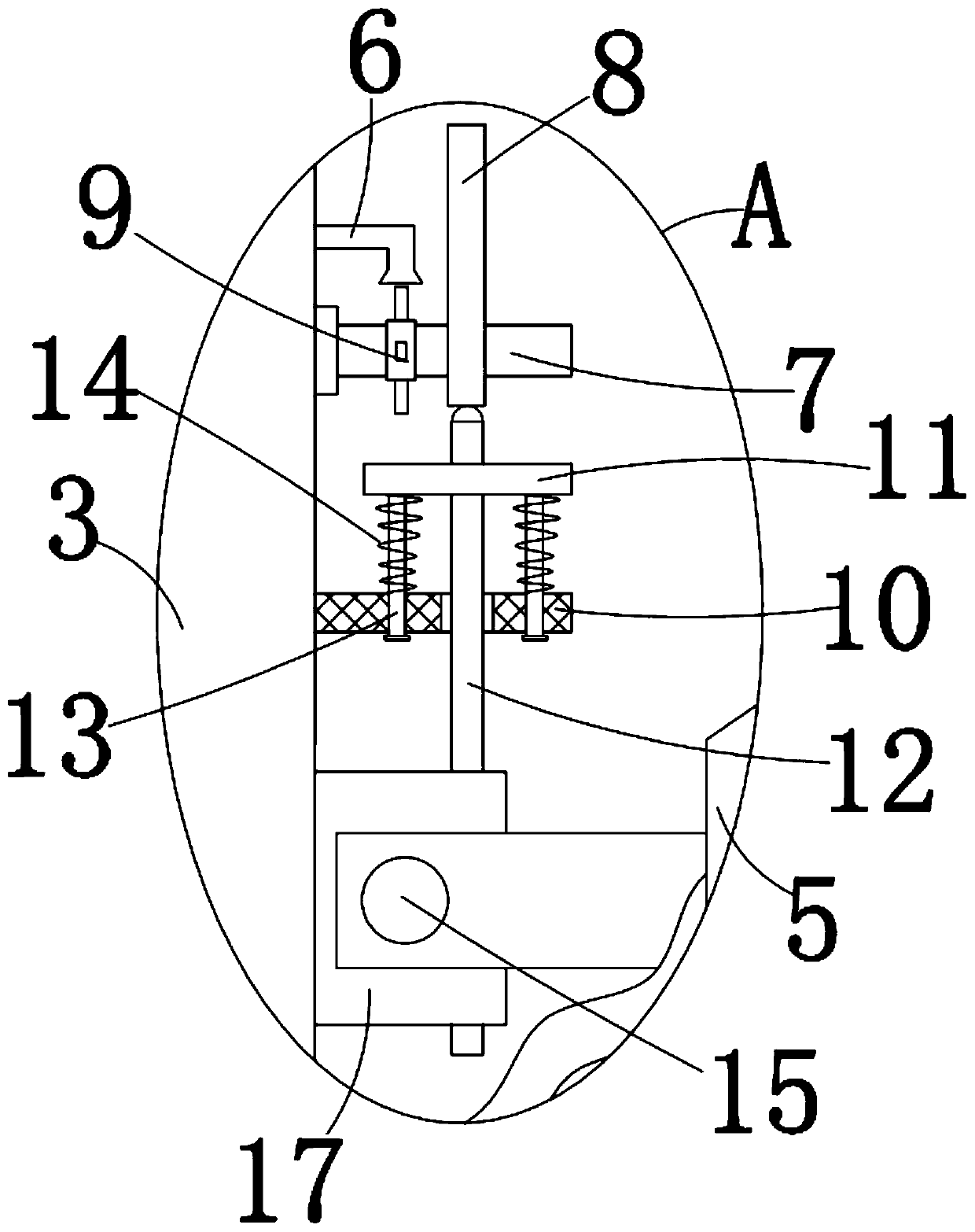 Return belt cleaning and driving station dust falling device