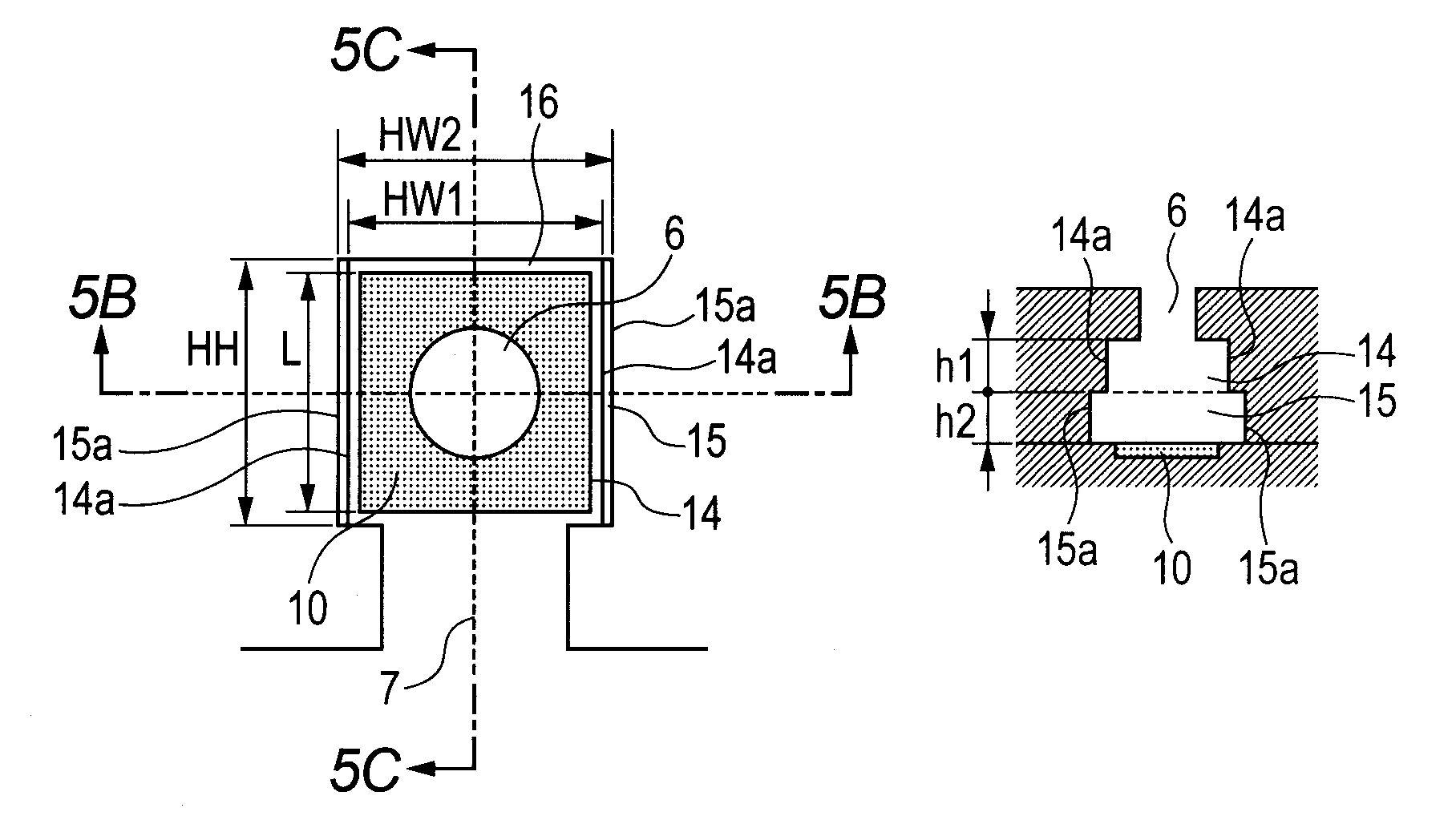 Liquid discharge head with multi-section energy application chambers