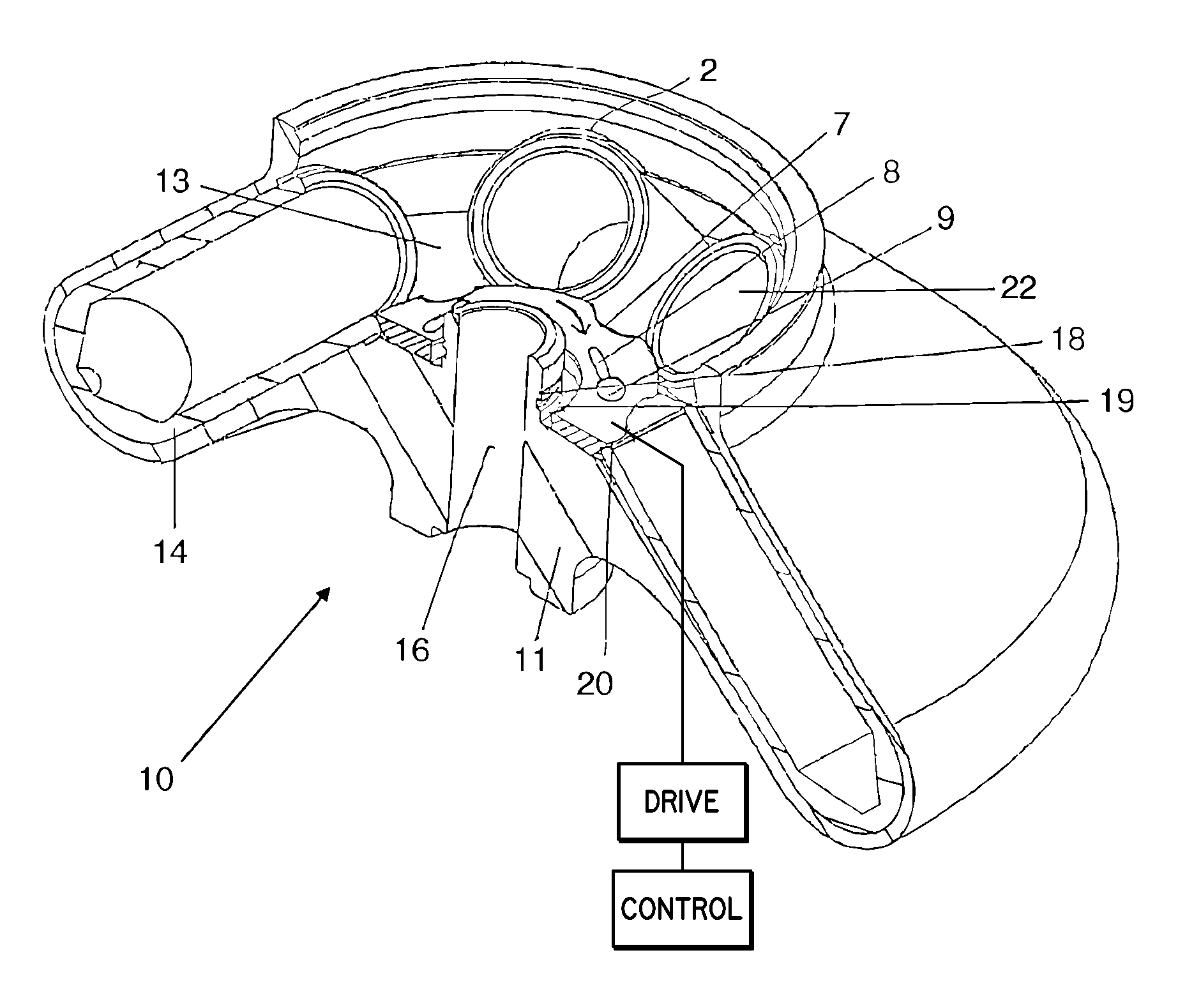 Rotor for laboratory centrifuges with hold-down element for centrifugation containers