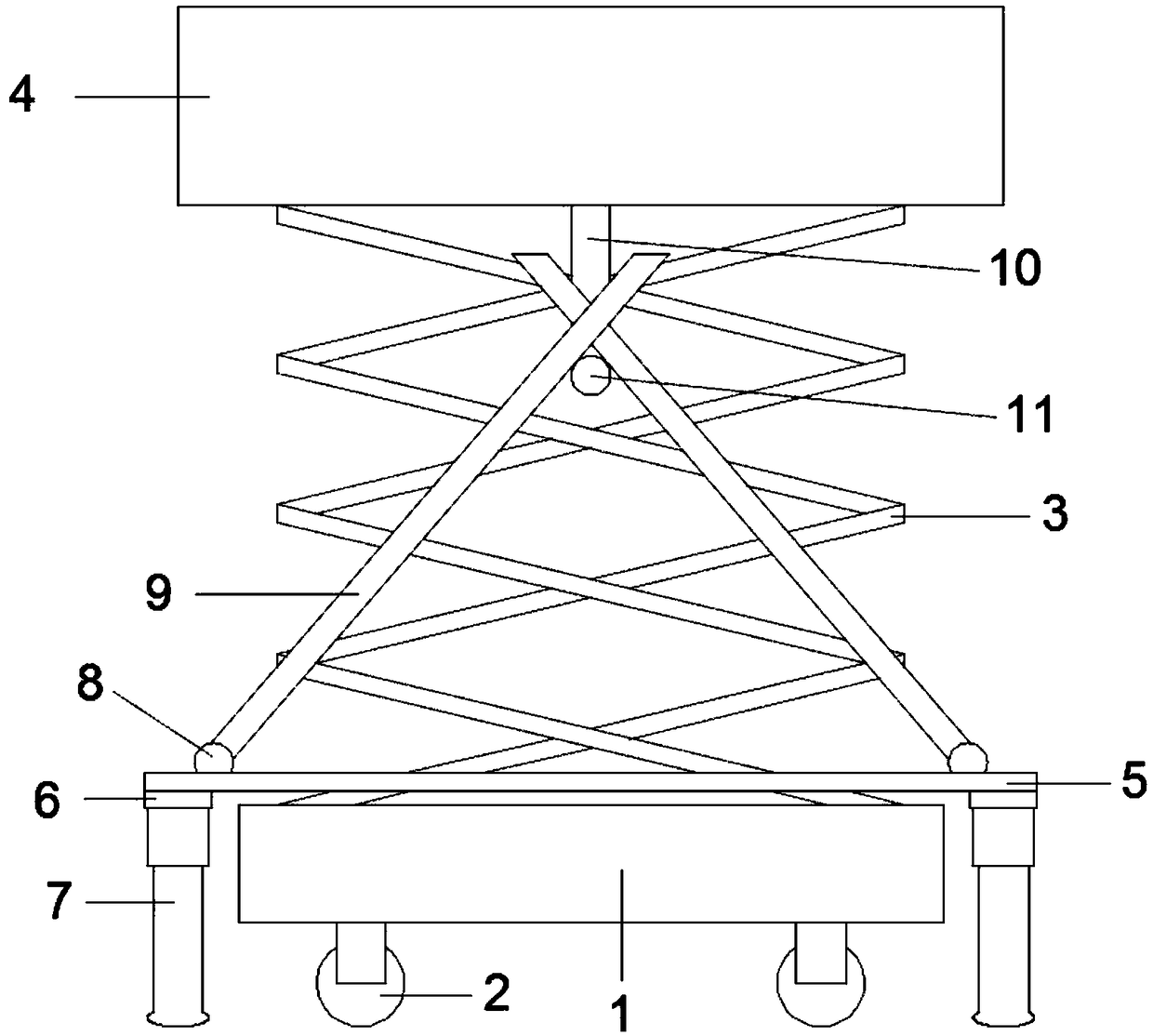 Small-sized movable type stereoscopic lifting platform