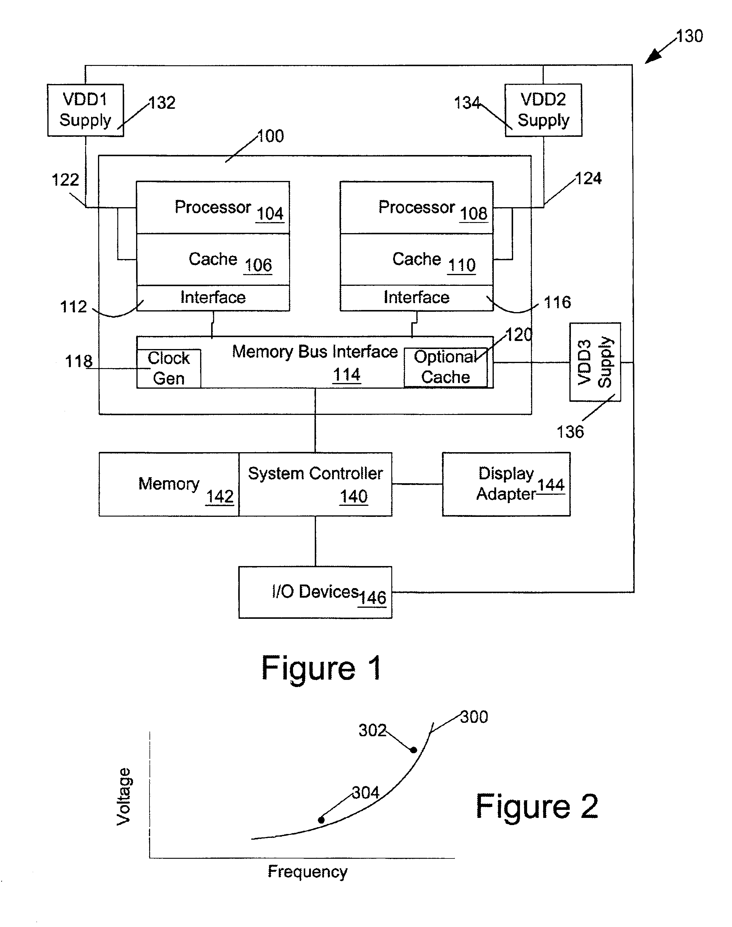 Method and apparatus for conserving power on a multiprocessor integrated circuit