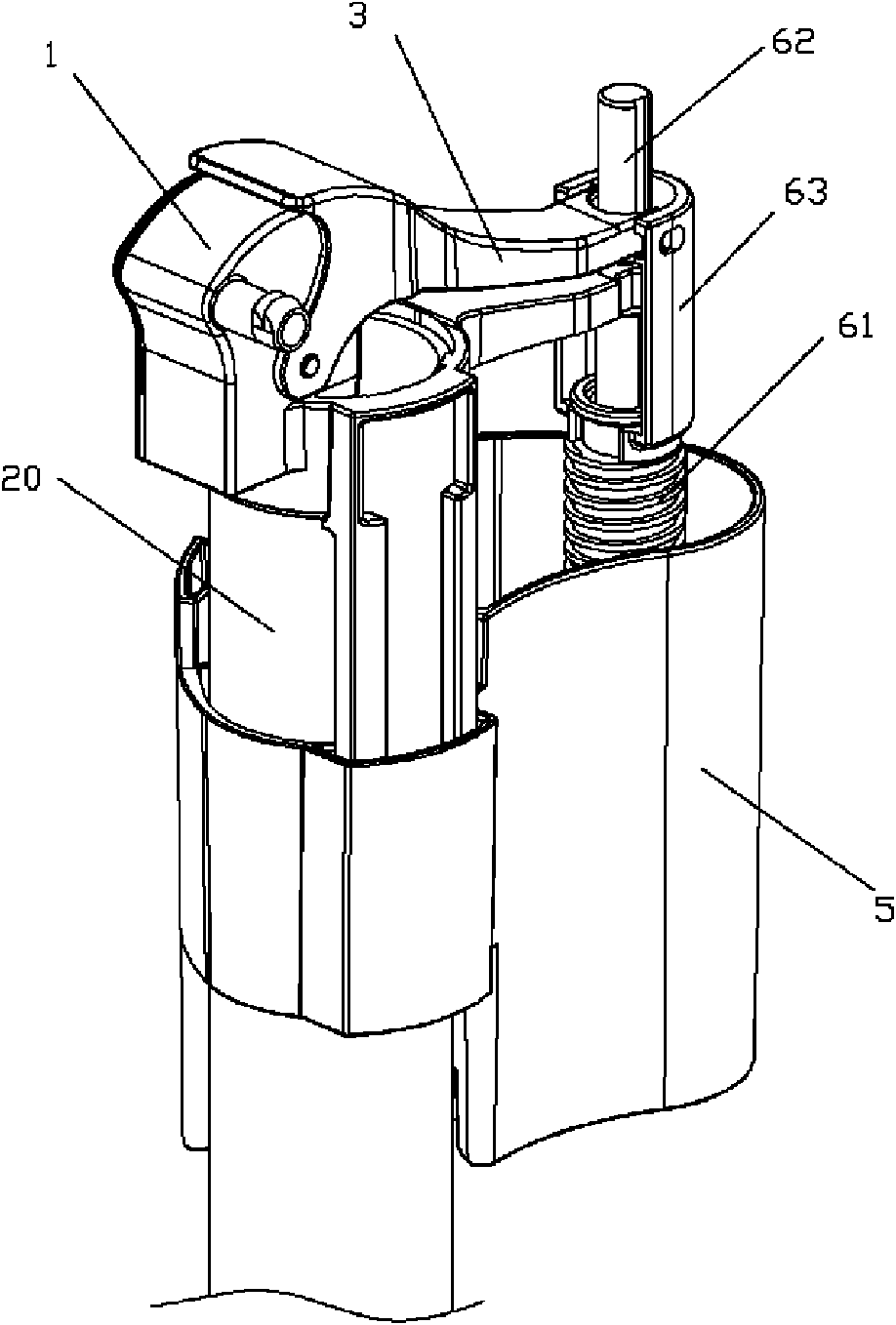 Device for controlling water seal water supply quantity of double-row type toilet
